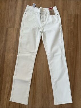 Levi's White Straight-Leg Jeans